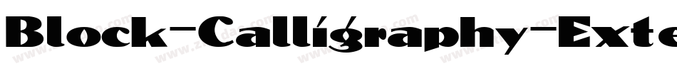 Block-Calligraphy-Extended Normal字体转换